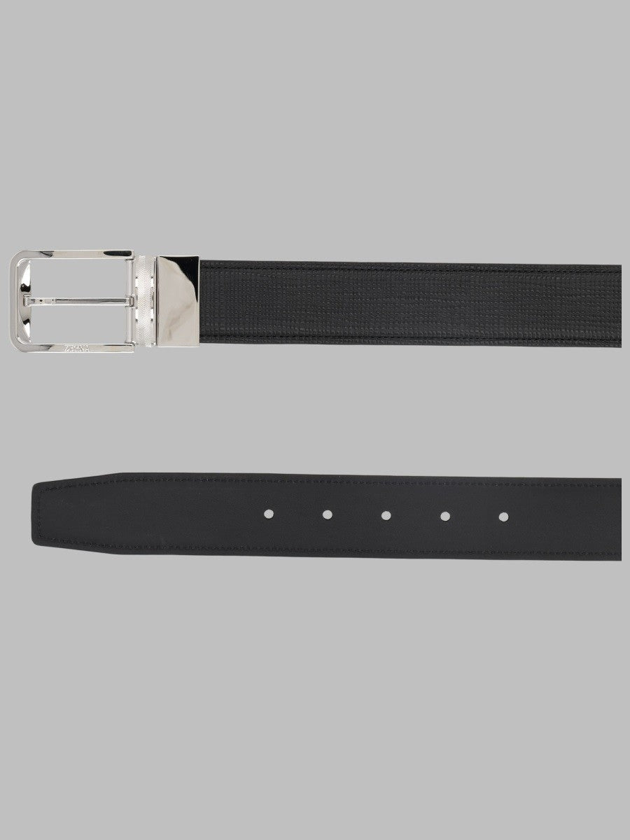 Zegna Men's Cintura Palladio Black