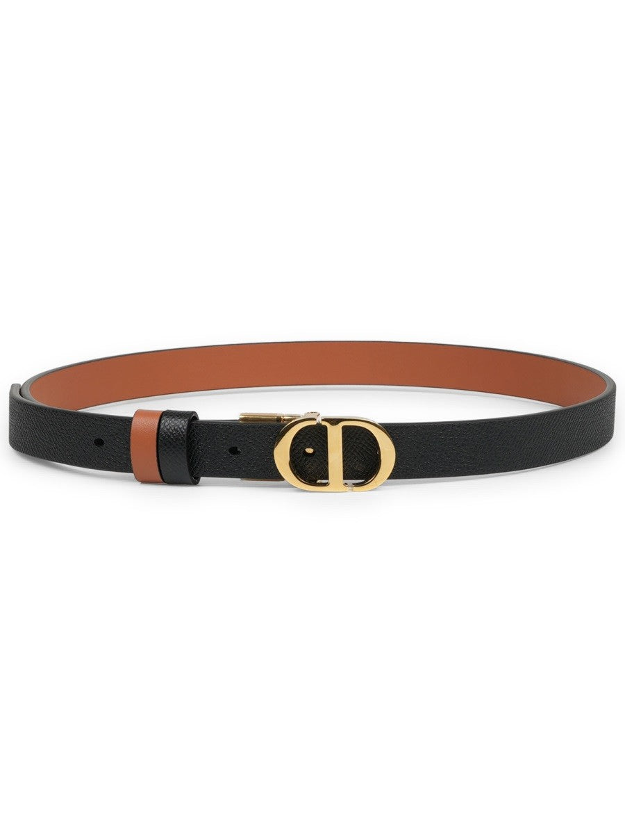Dior Women's Cintura Reversibile Montaigne Black