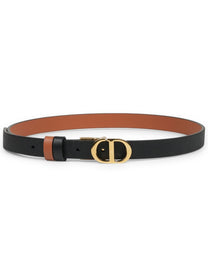 Dior Women's Cintura Reversibile Montaigne Black