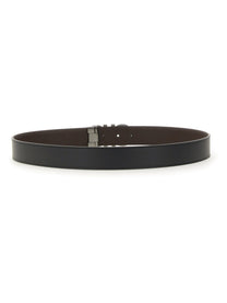 Ferragamo Men's Reversible Belt Hooks Black