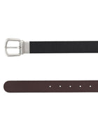 Valentino Men's Reversible Mini Vlogo Signature Belt Black