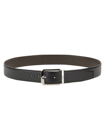 Zegna Men's Cintura Reversibile Black