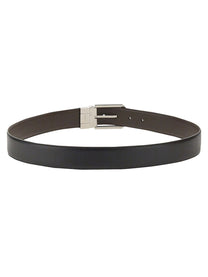 Zegna Men's Cintura Reversibile Black
