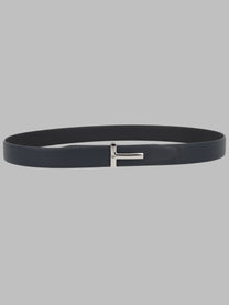 Tom Ford Men's Cintura Icon in Pelle Fiore Blue
