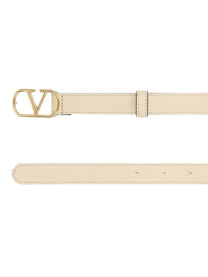 Valentino Women's Vlogo Signature Belt White