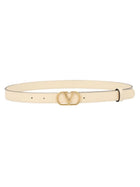 Valentino Women's Vlogo Signature Belt White