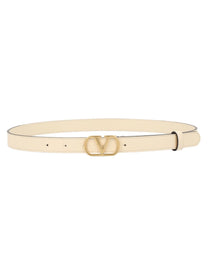 Valentino Women's Vlogo Signature Belt White