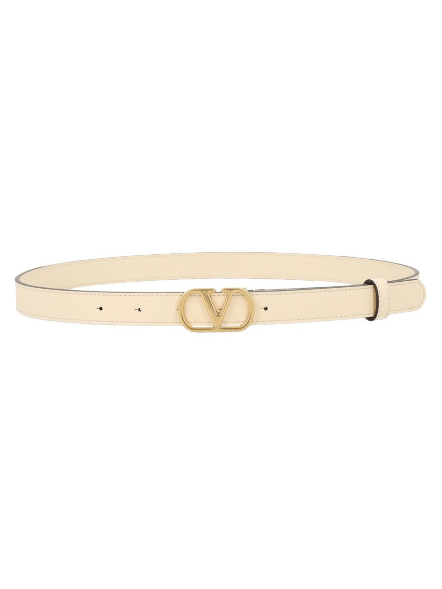 Valentino Women's Vlogo Signature Belt White