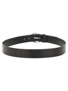 ISABEL MARANT Men's Leather Zaph Belt Black, view 3