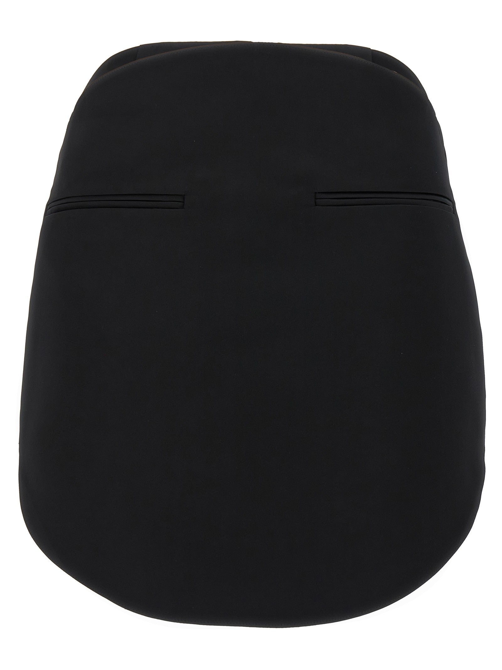 courrèges Circle Satin Skirt Black