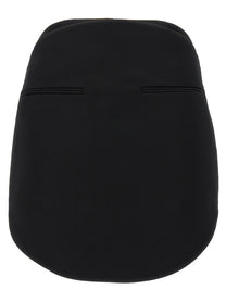 courrèges Circle Satin Skirt Black