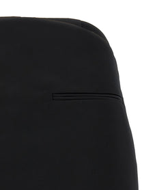 courrèges Circle Satin Skirt Black