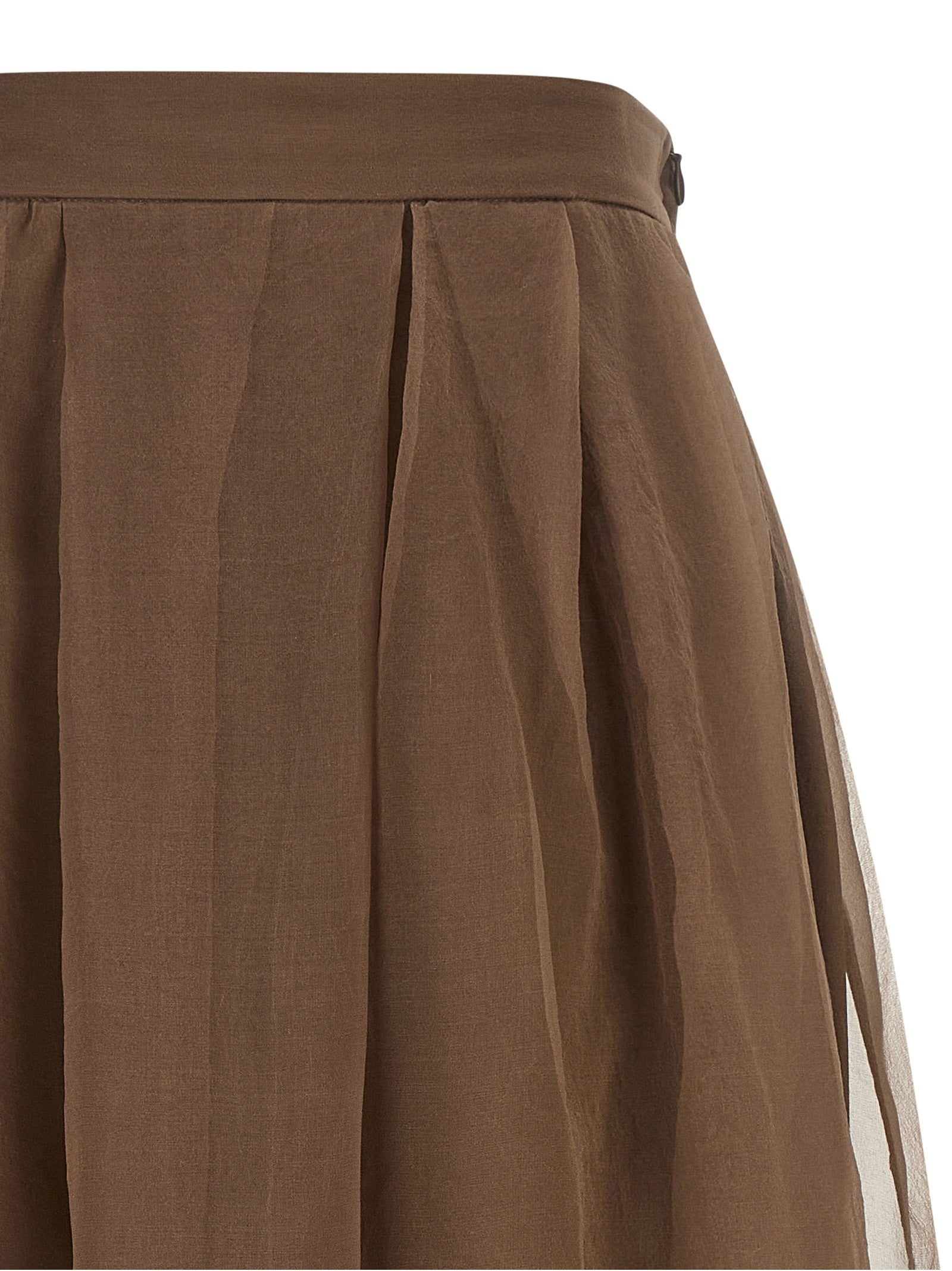 Brunello Cucinelli Circle Skirt Brown