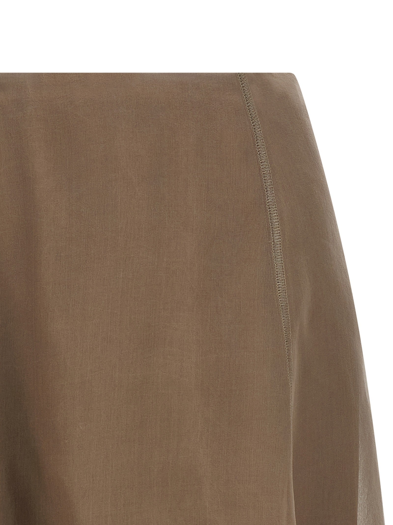 Brunello Cucinelli Circle Skirt Beige