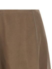 Brunello Cucinelli Circle Skirt Beige