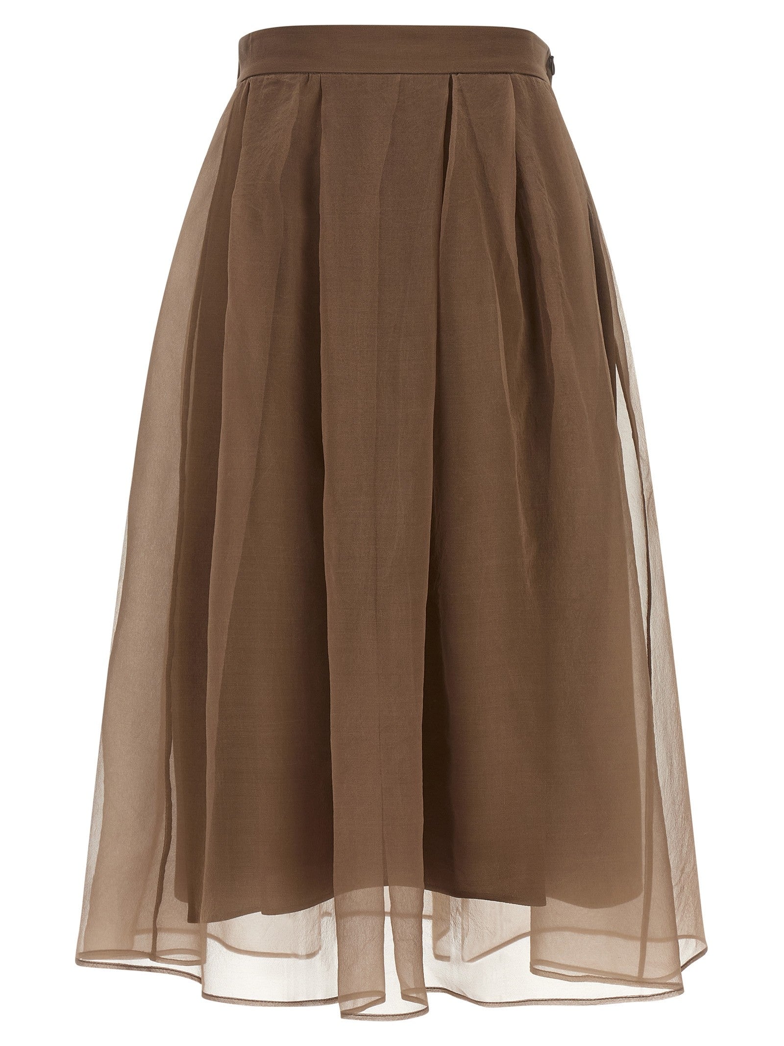 Brunello Cucinelli Circle Skirt Brown