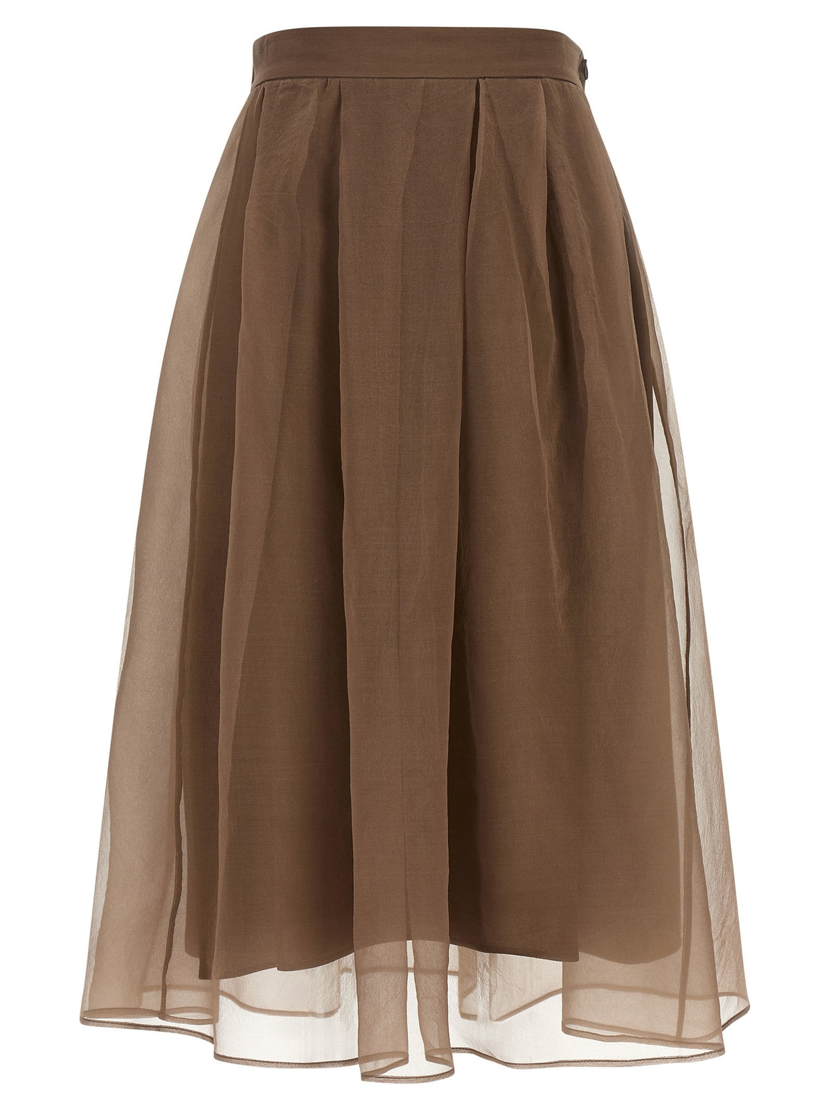 Brunello Cucinelli Circle Skirt Brown