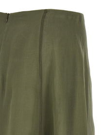 Brunello Cucinelli Circle Skirt Green, view 4