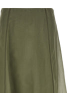 Brunello Cucinelli Circle Skirt Green, view 3