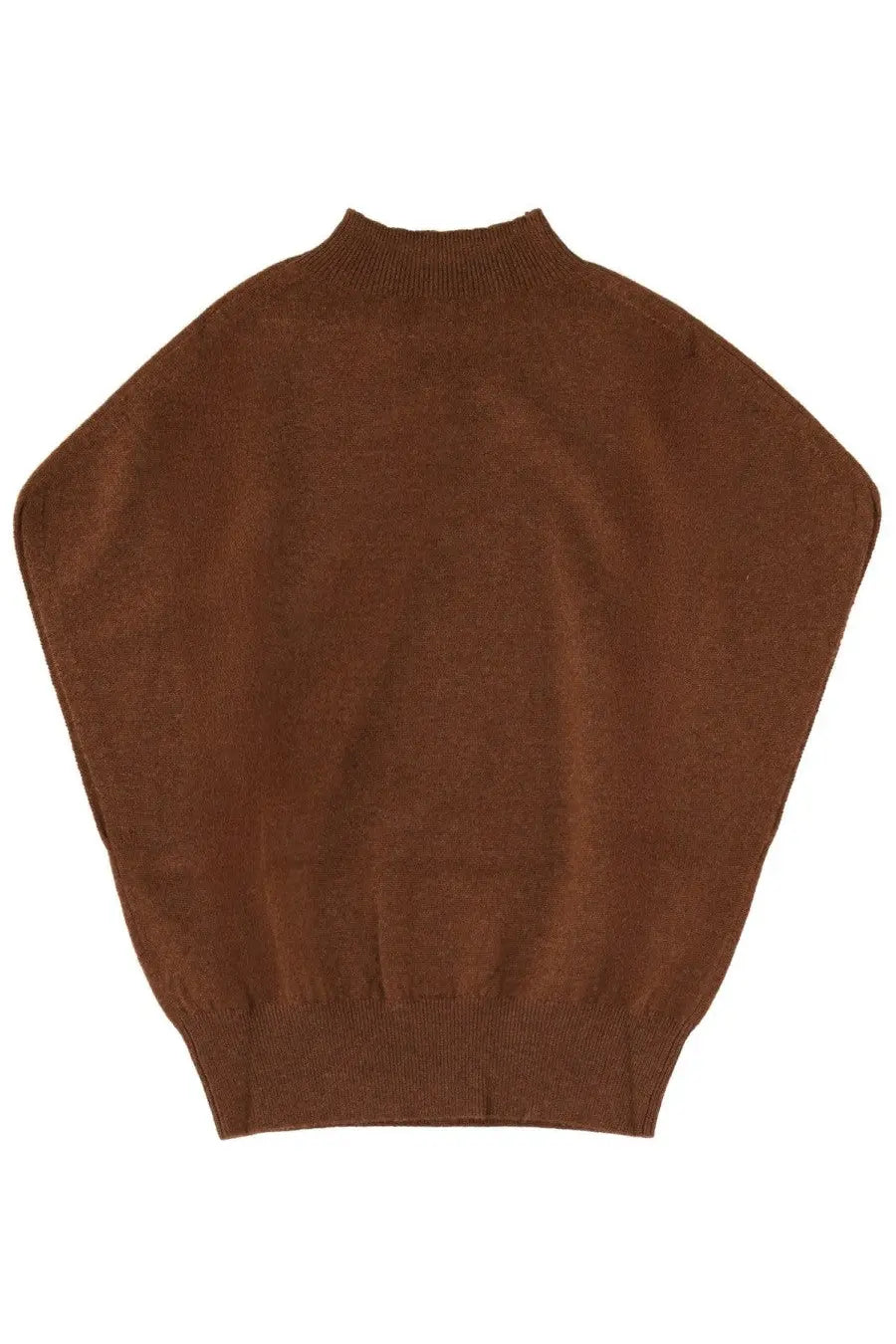 Circus hotel women’s cashmere sweater in brown with a ribbed crew neck and cuffs