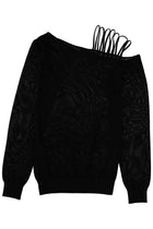 Circus Hotel Women's Lamé Yarn Knit Black, view 2