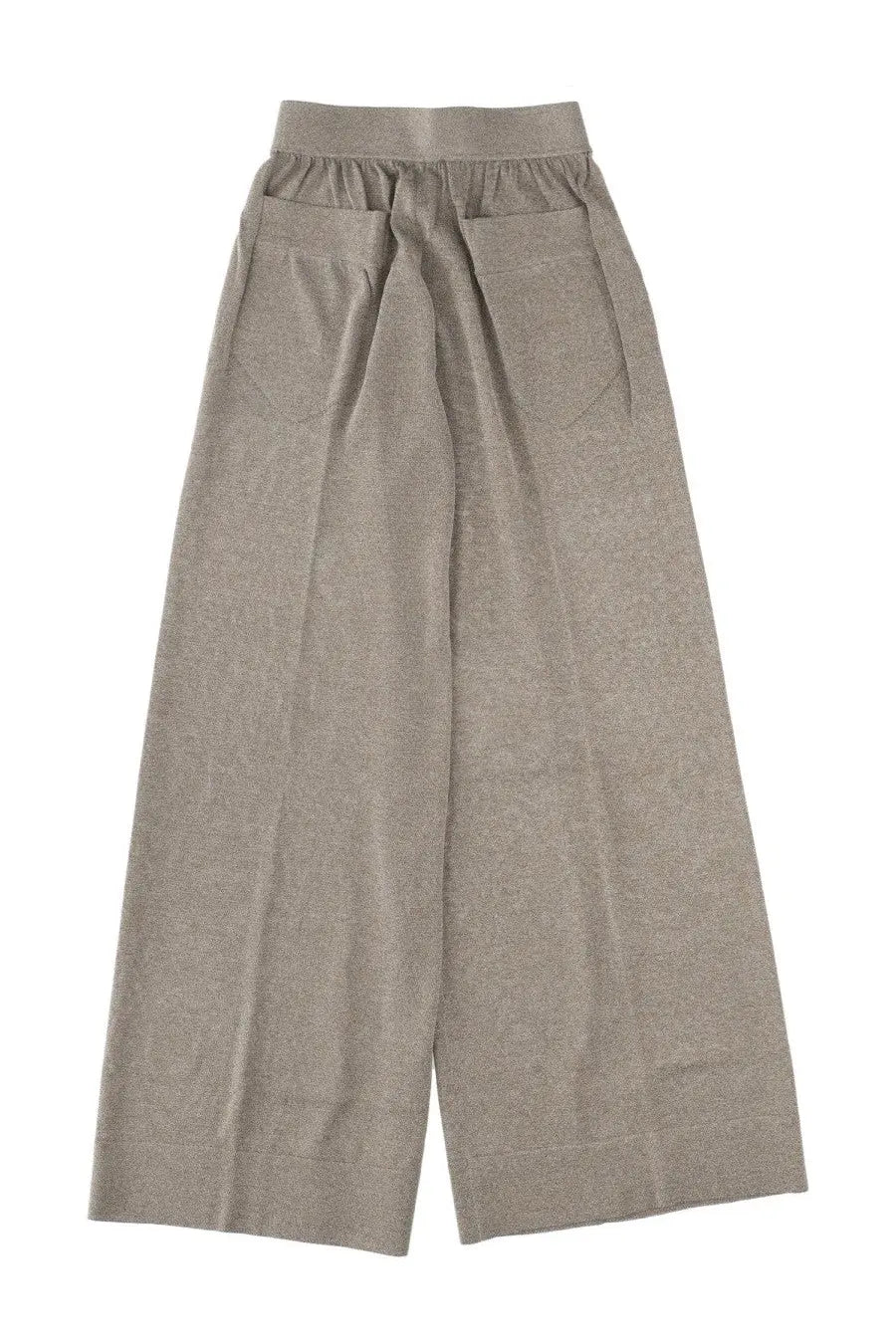 Circus hotel women’s tailored grey pants with elastic waistband made of soft textured fabric in beige