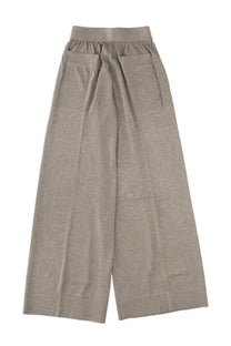 Circus hotel women’s tailored grey pants with elastic waistband made of soft textured fabric in beige