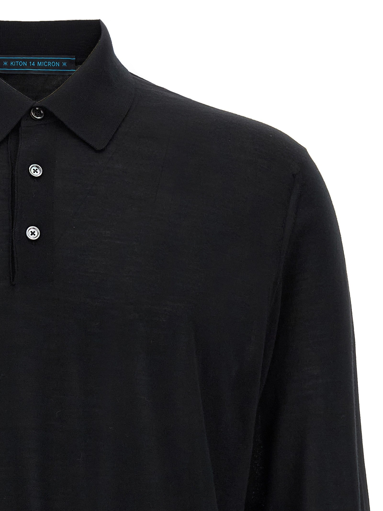 Kiton Ciro Polo Shirt Black