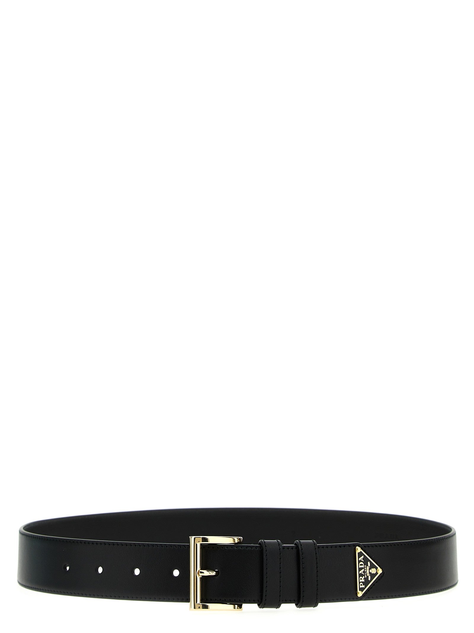 Prada City Calf Belt Black