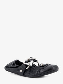 Balenciaga Women's City Flat L005 Leather Ballerinas Black
