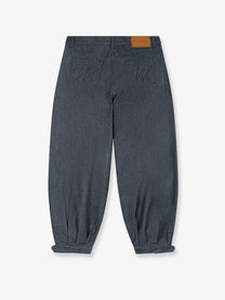 Walk In Paris Men's City Messanger Trousers in Blue Denim Grey, view 2