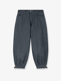 Walk In Paris Men's City Messanger Trousers in Blue Denim Grey