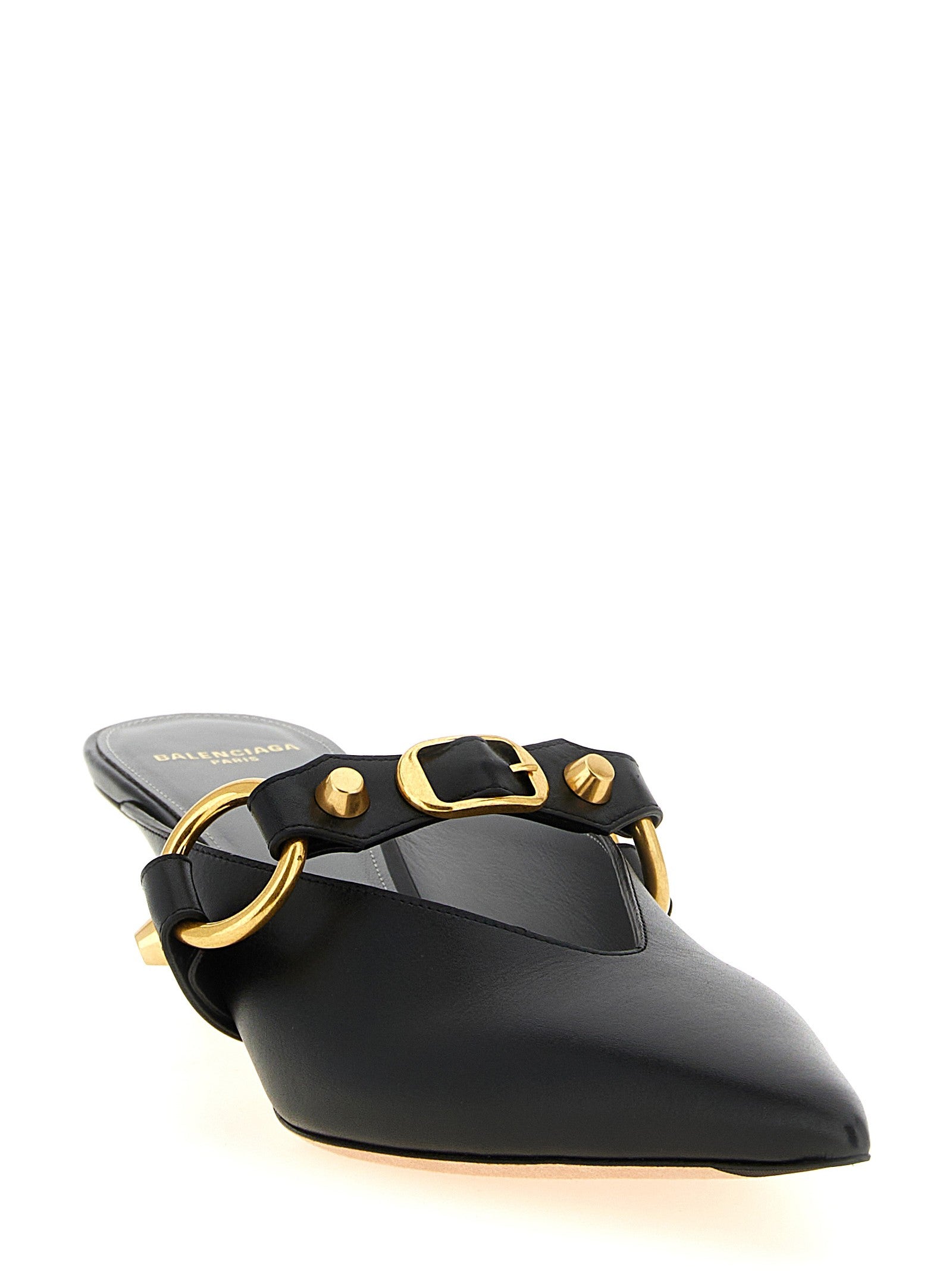 Balenciaga City Mules Black