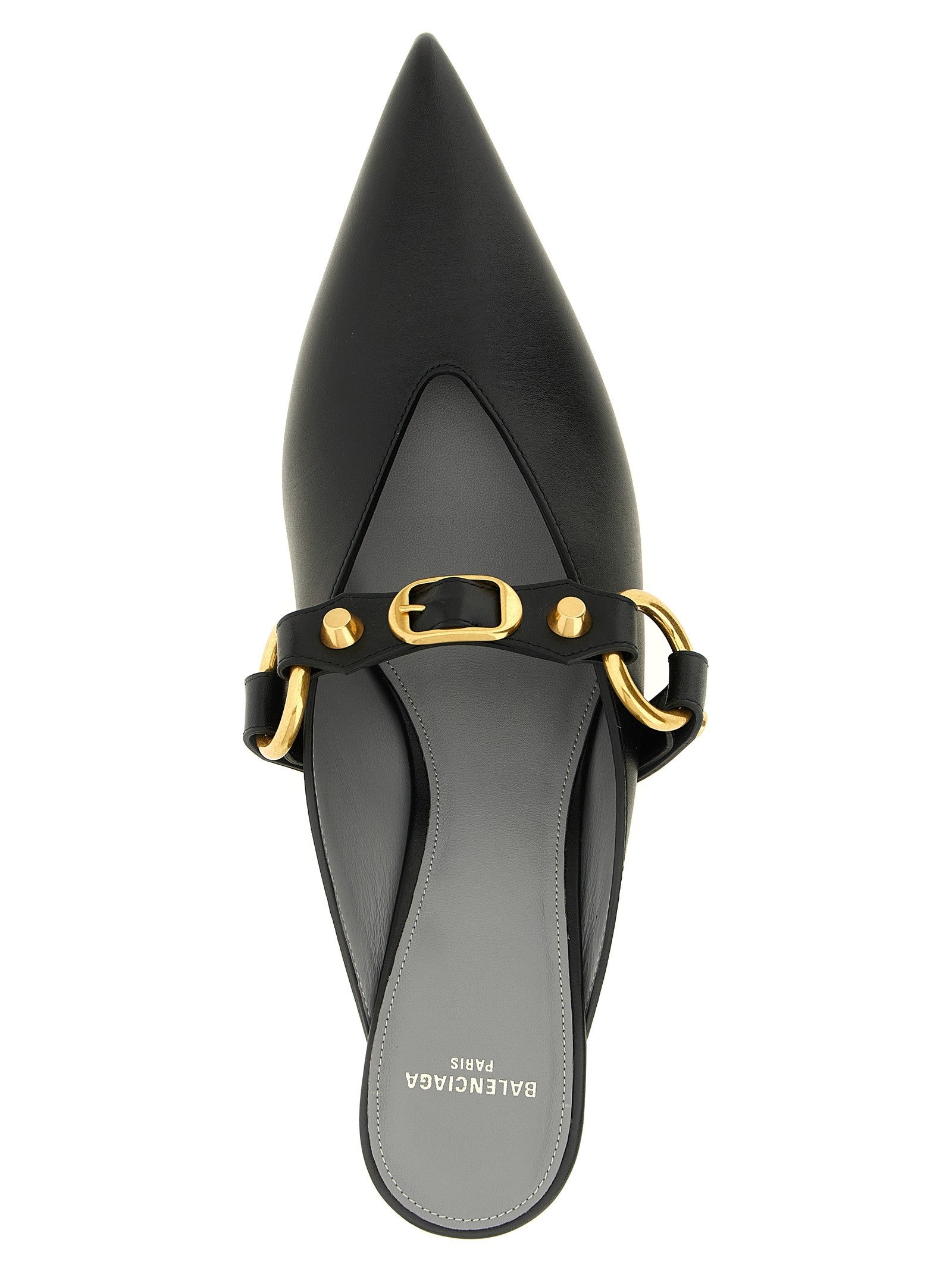 Balenciaga City Mules Black