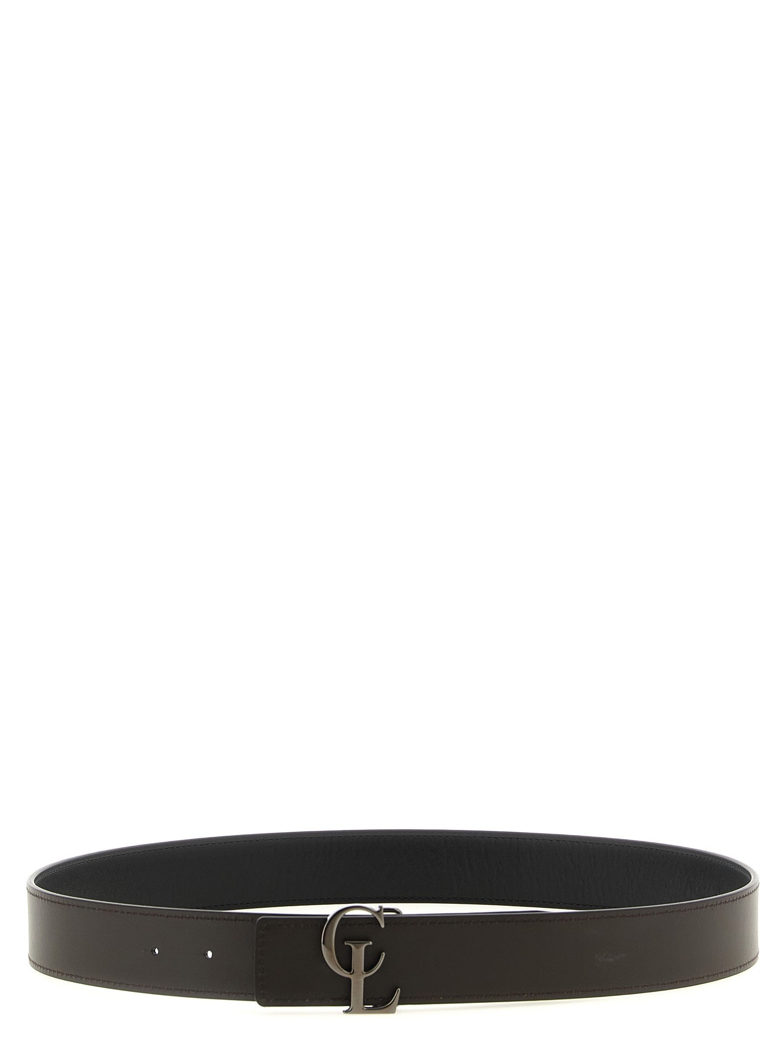 Christian Louboutin CL Reversible Belt Gold