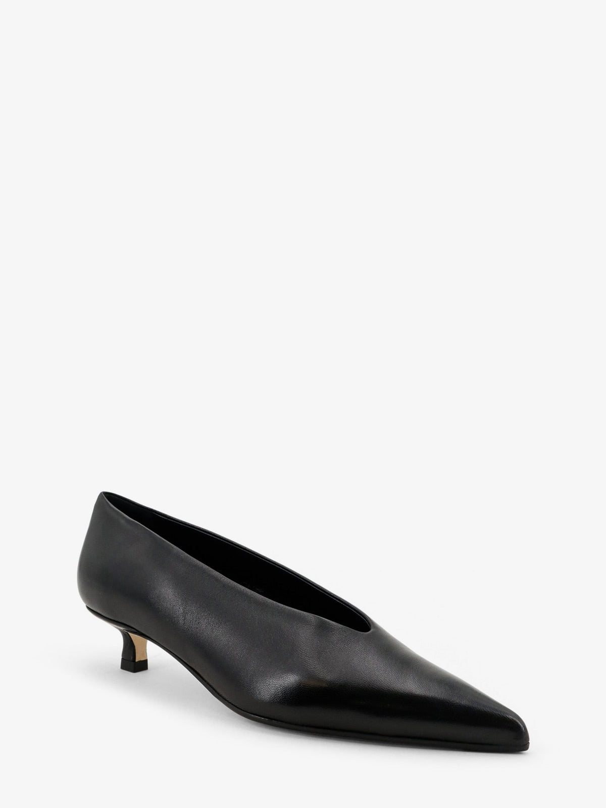 Aeyde Women's Clara Leather Décolleté Black, view 2
