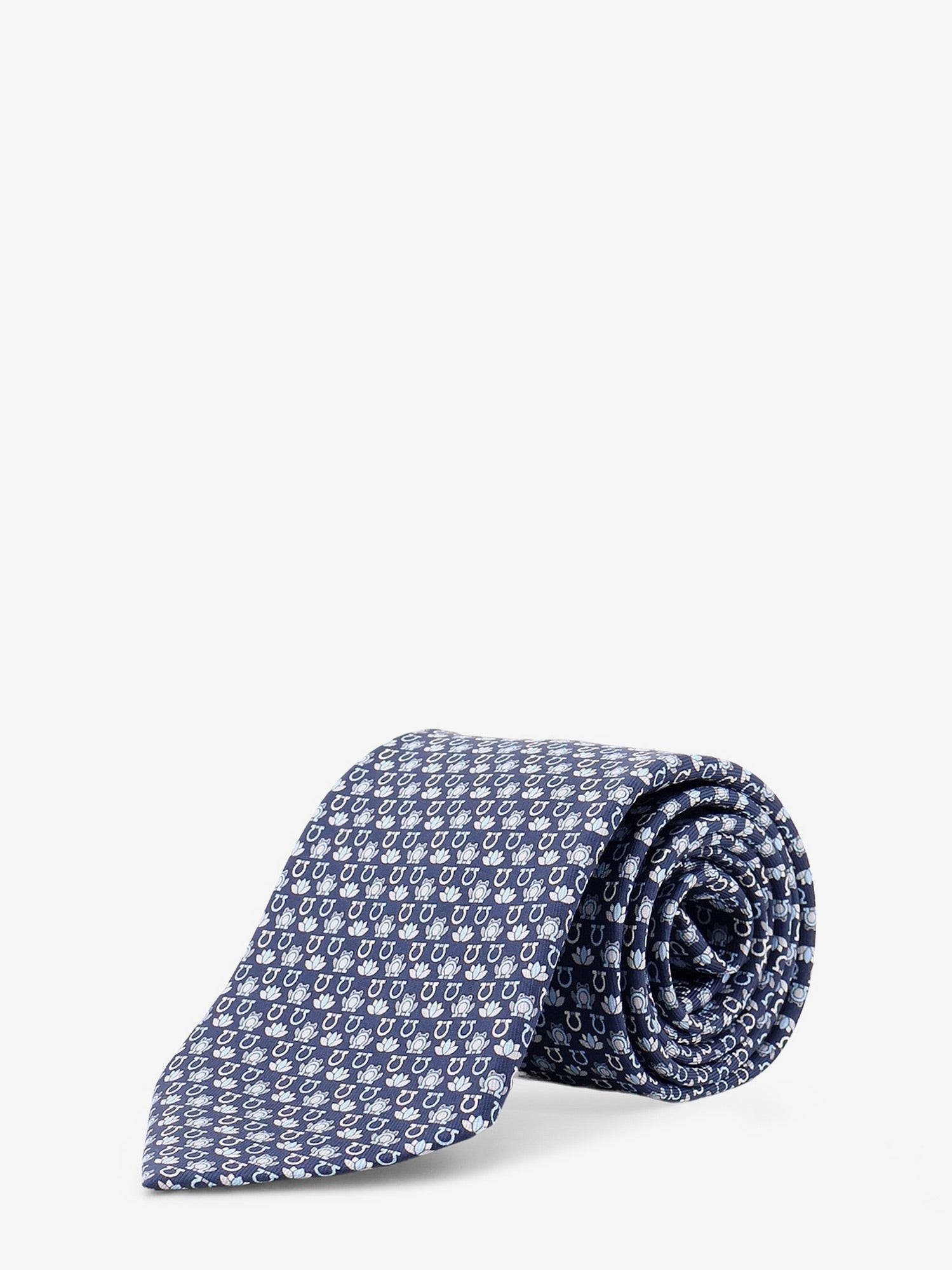 Ferragamo Men's Clarissa Silk Tie Blue