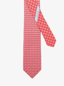 Ferragamo Men's Clarissa Silk Tie Orange