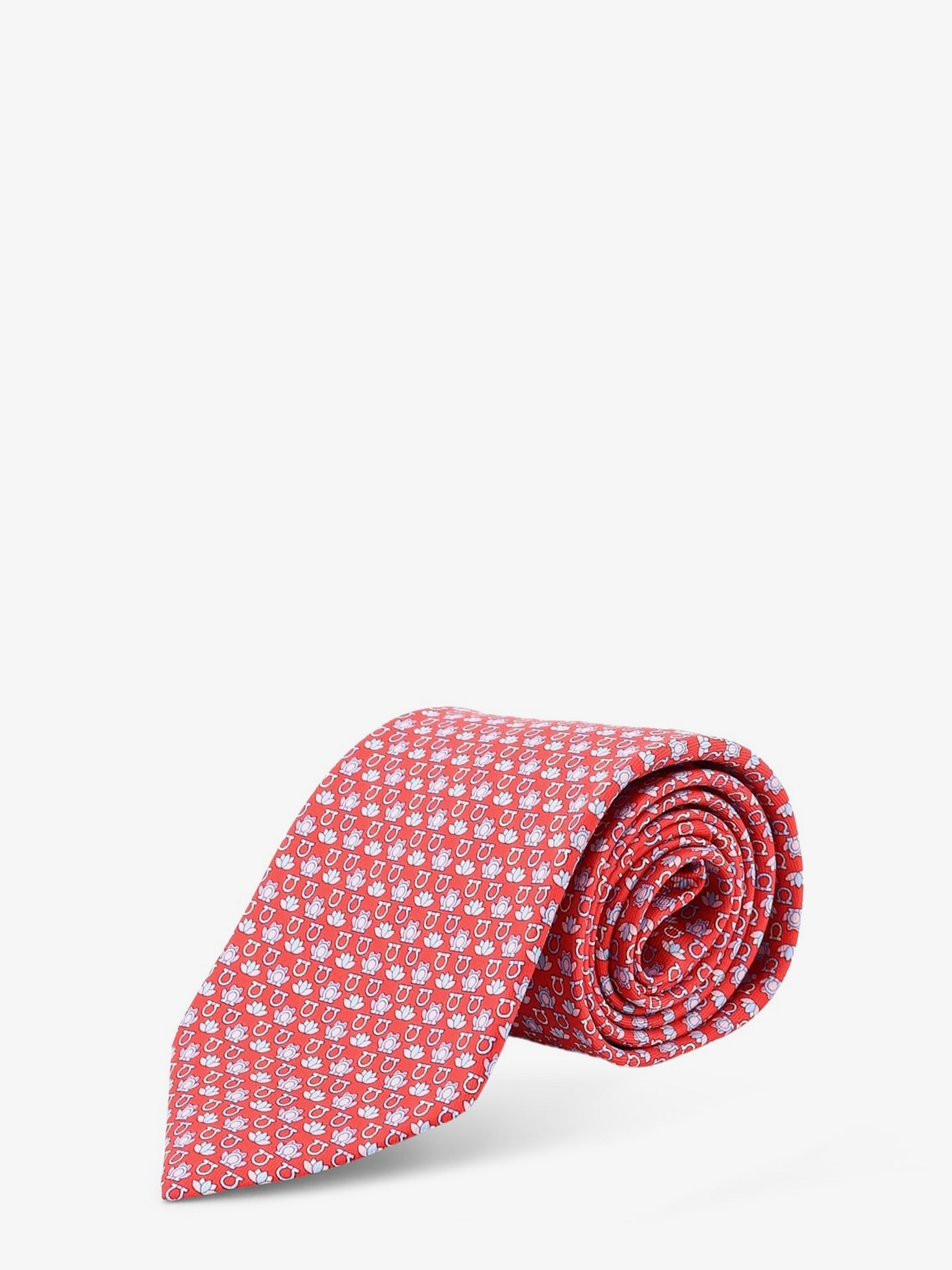 Ferragamo Men's Clarissa Silk Tie Orange