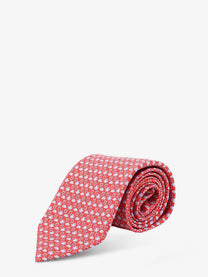 Ferragamo Men's Clarissa Silk Tie Orange