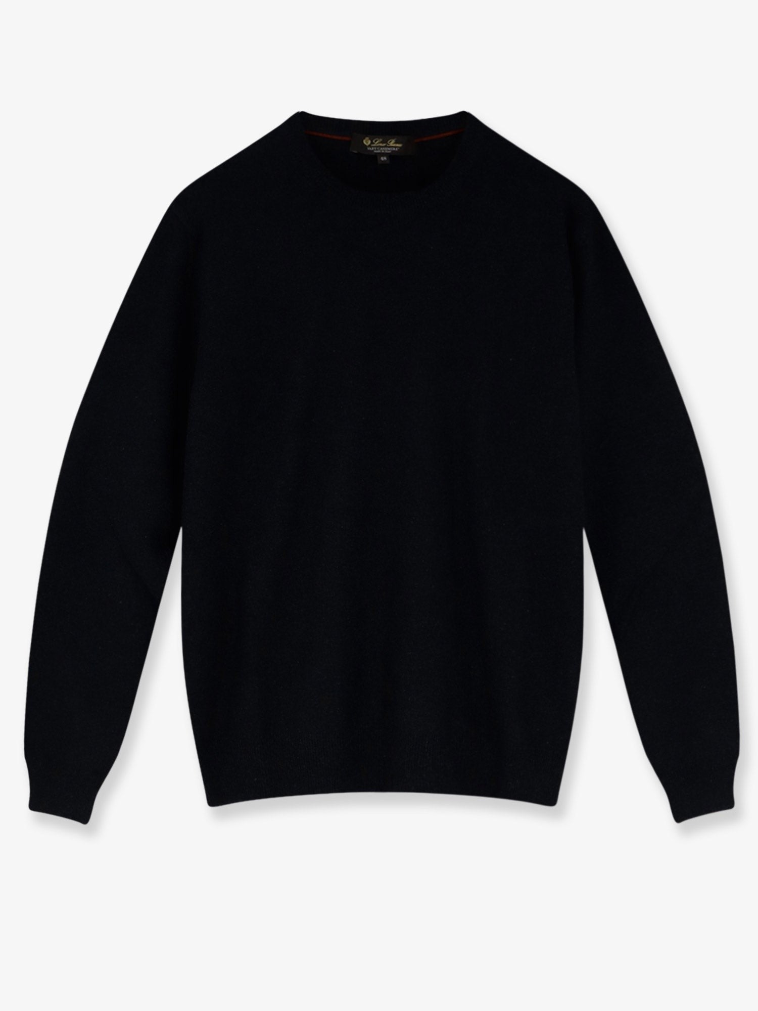 Loro Piana Men's Classic Baby Cashmere Sweater Black