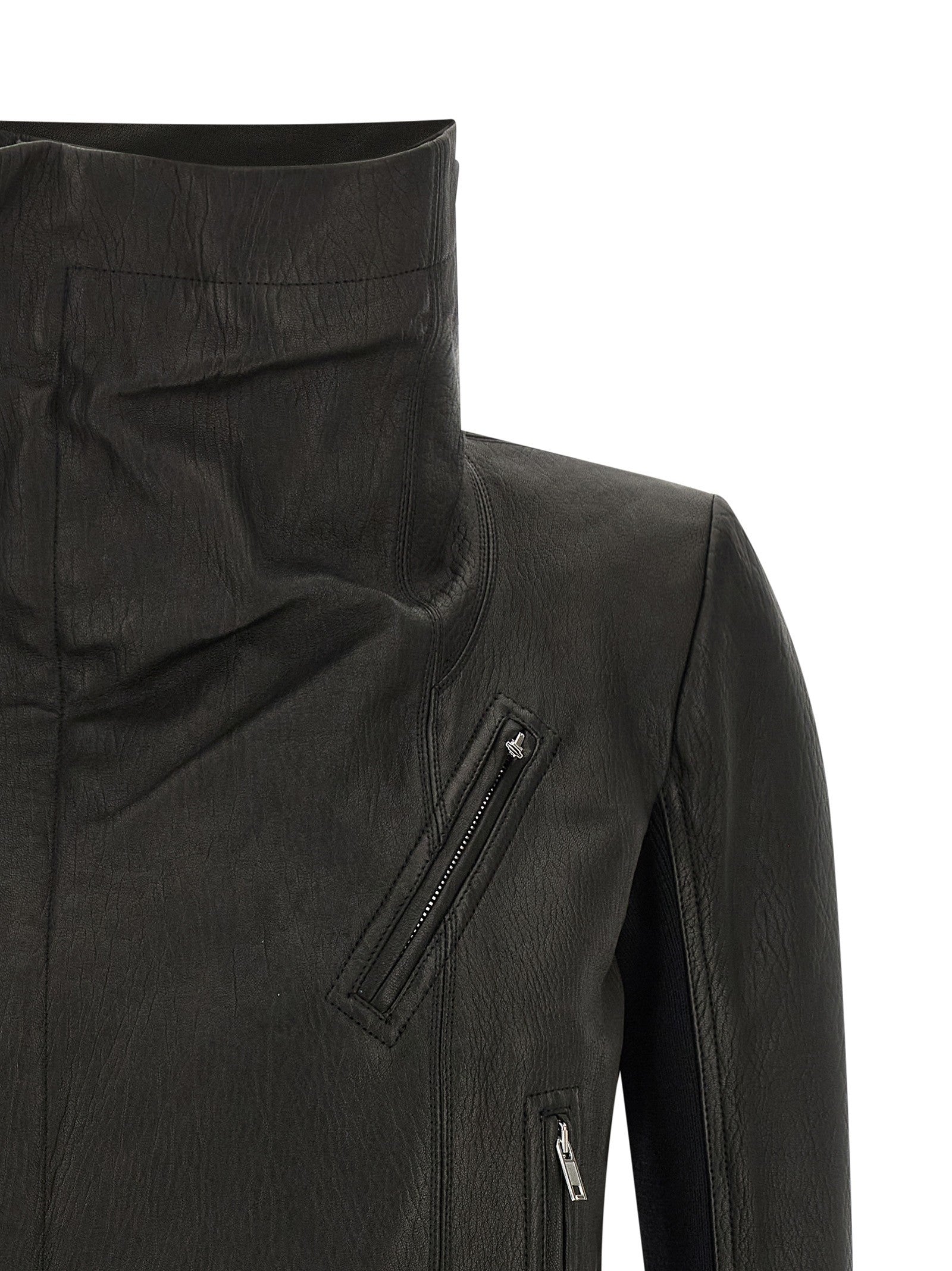Rick Owens Classic Biker Jacket Black