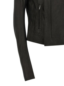 Rick Owens Classic Biker Jacket Black