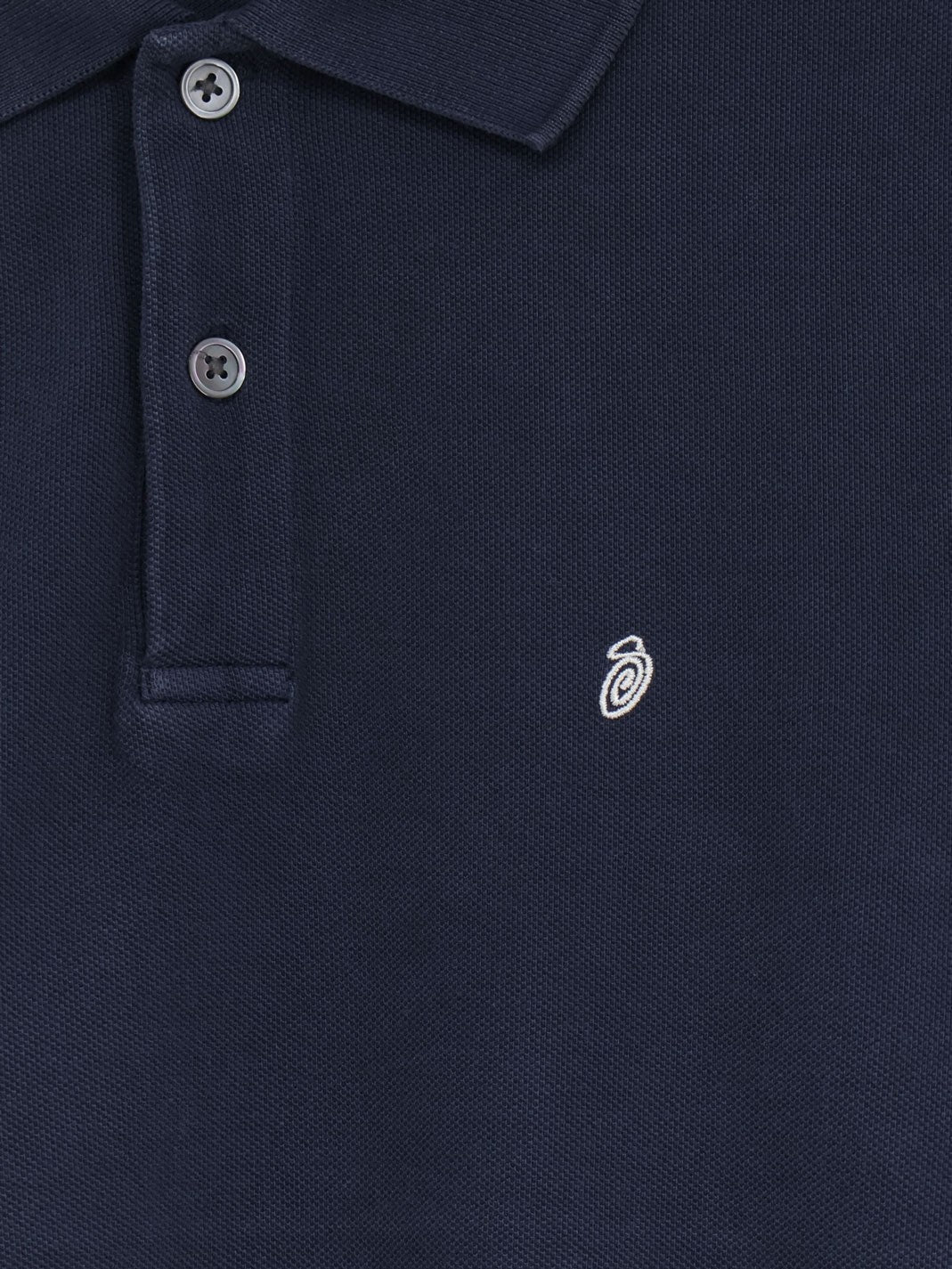Stussy Men's Classic Cotton Polo Shirt Blue