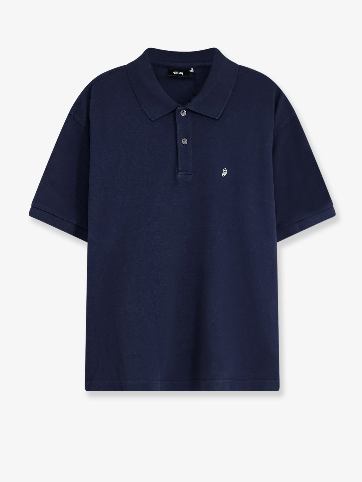 Stussy Men's Classic Cotton Polo Shirt Blue