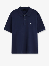 Stussy Men's Classic Cotton Polo Shirt Blue