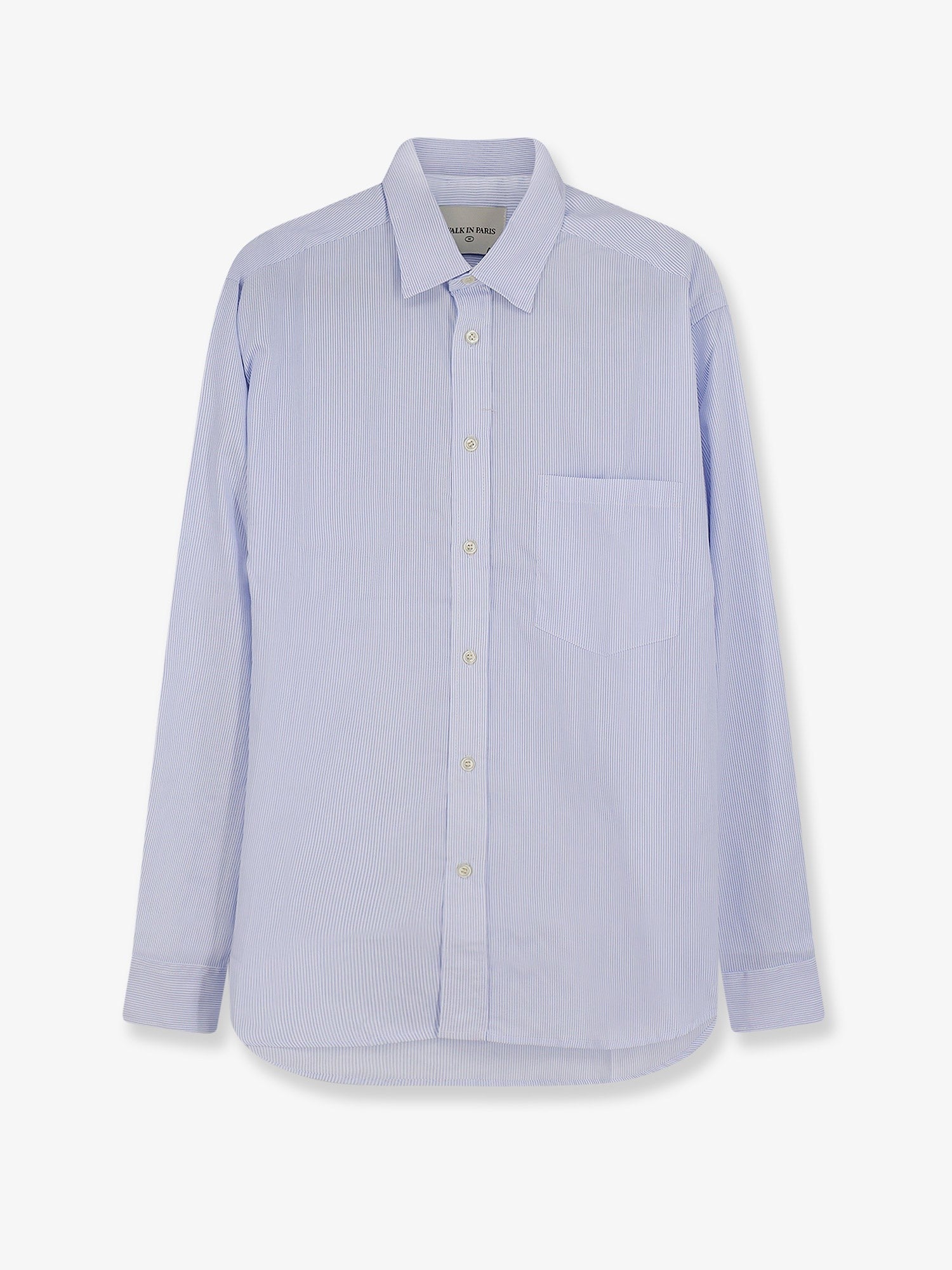 Walk In Paris Men's Classic Cotton Shirt White