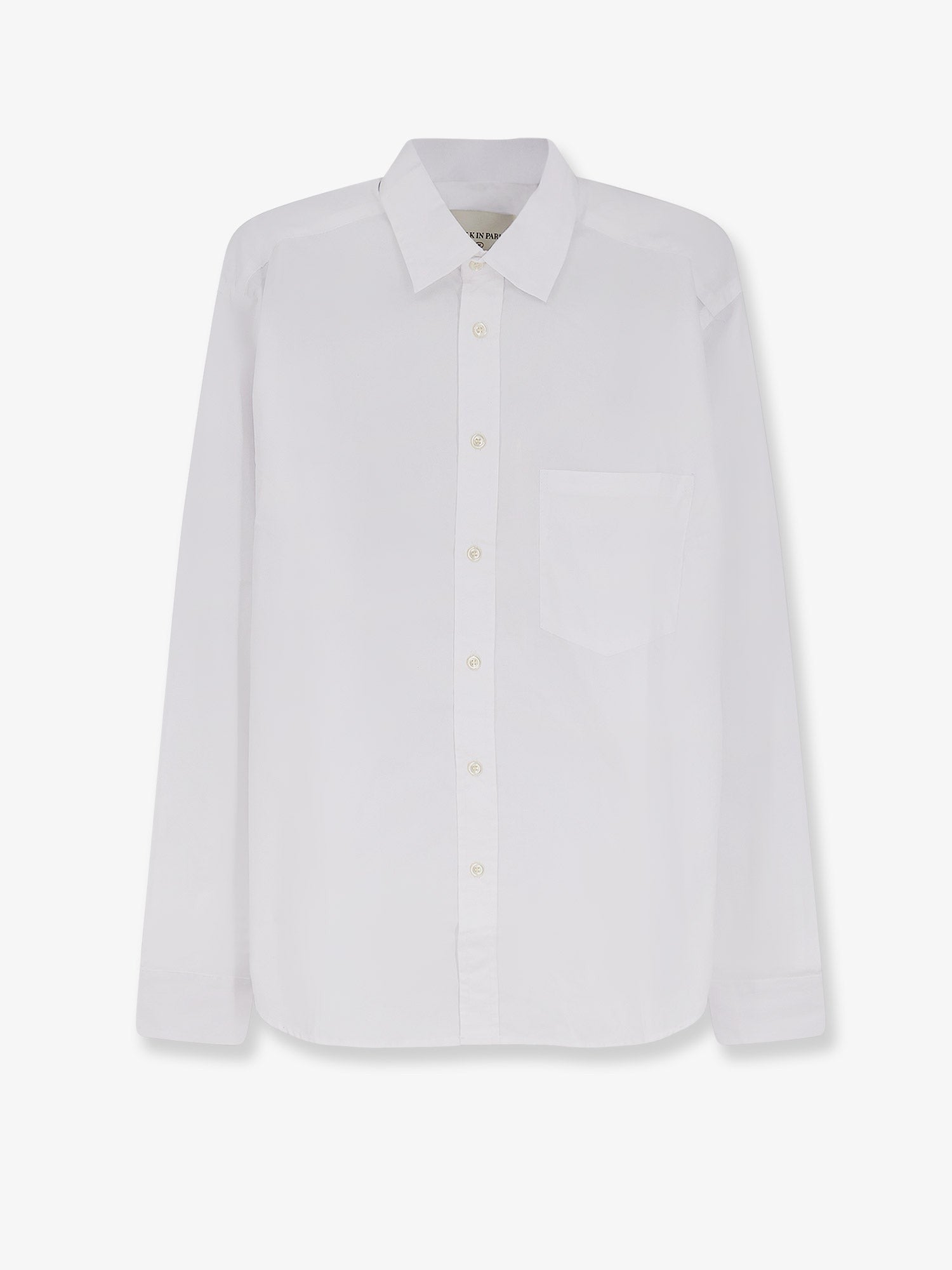 Walk In Paris Men's Classic Cotton Shirt White
