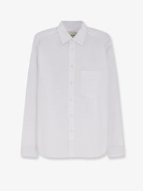 Walk In Paris Men's Classic Cotton Shirt White