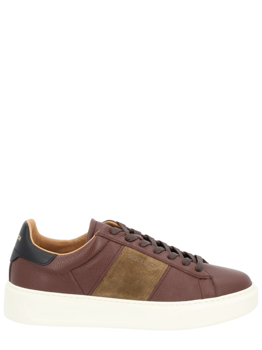 Woolrich Men's Classic Court Sneaker Brown Woolrich